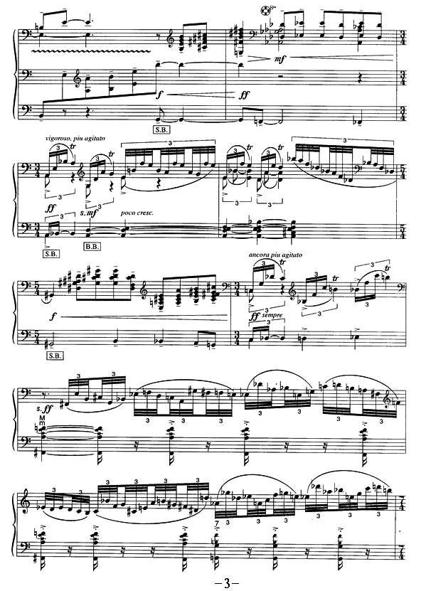 春天组曲之六手风琴曲谱（图3）