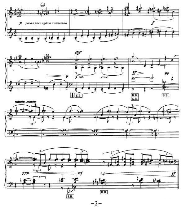 春天组曲之四手风琴曲谱（图2）