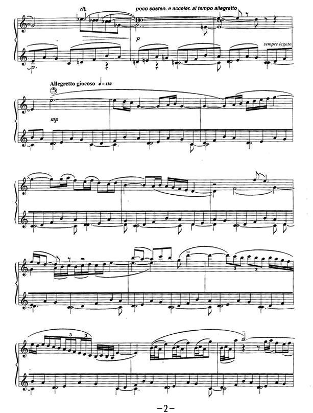 春天组曲之二手风琴曲谱（图2）