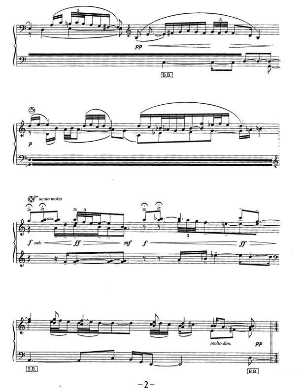 春天组曲之一手风琴曲谱（图2）