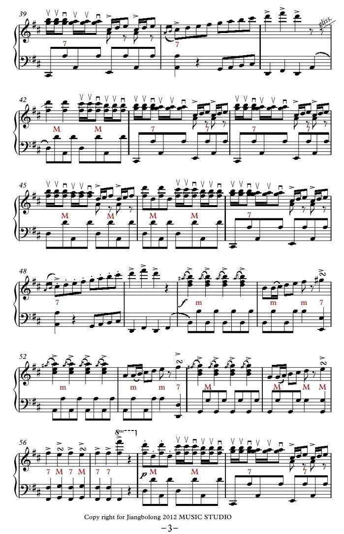 Tritsch-Tratsch Polka（闲聊波尔卡）手风琴曲谱（图3）