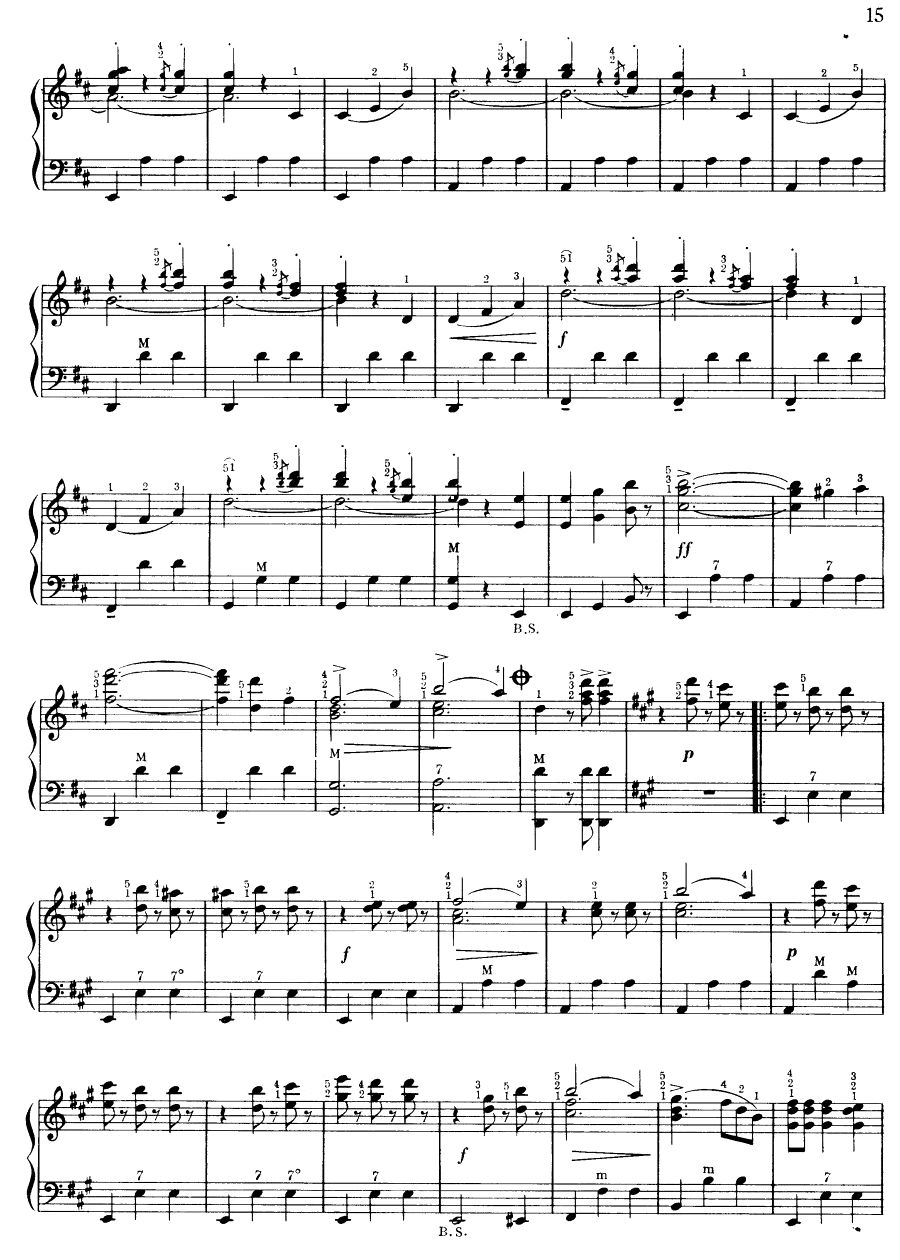 蓝色的多瑙河手风琴曲谱（图2）