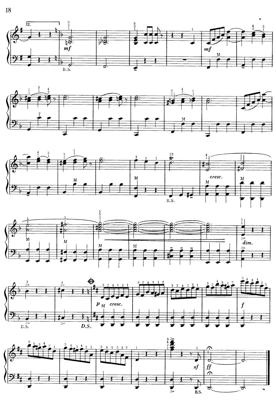 蓝色的多瑙河手风琴曲谱（图5）