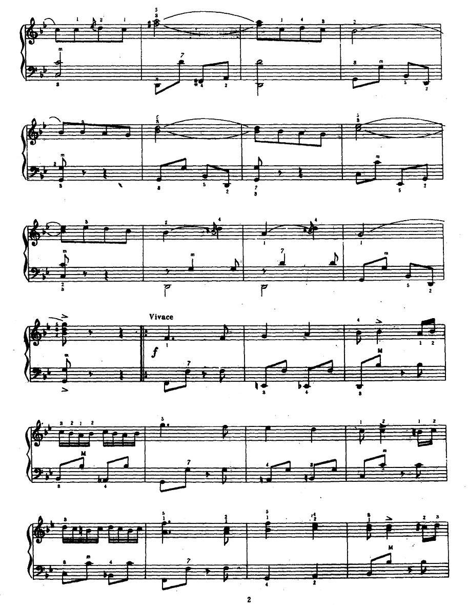 匈牙利舞曲第四号手风琴曲谱（图2）