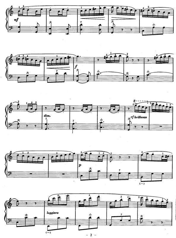 八音盒手风琴曲谱（图2）