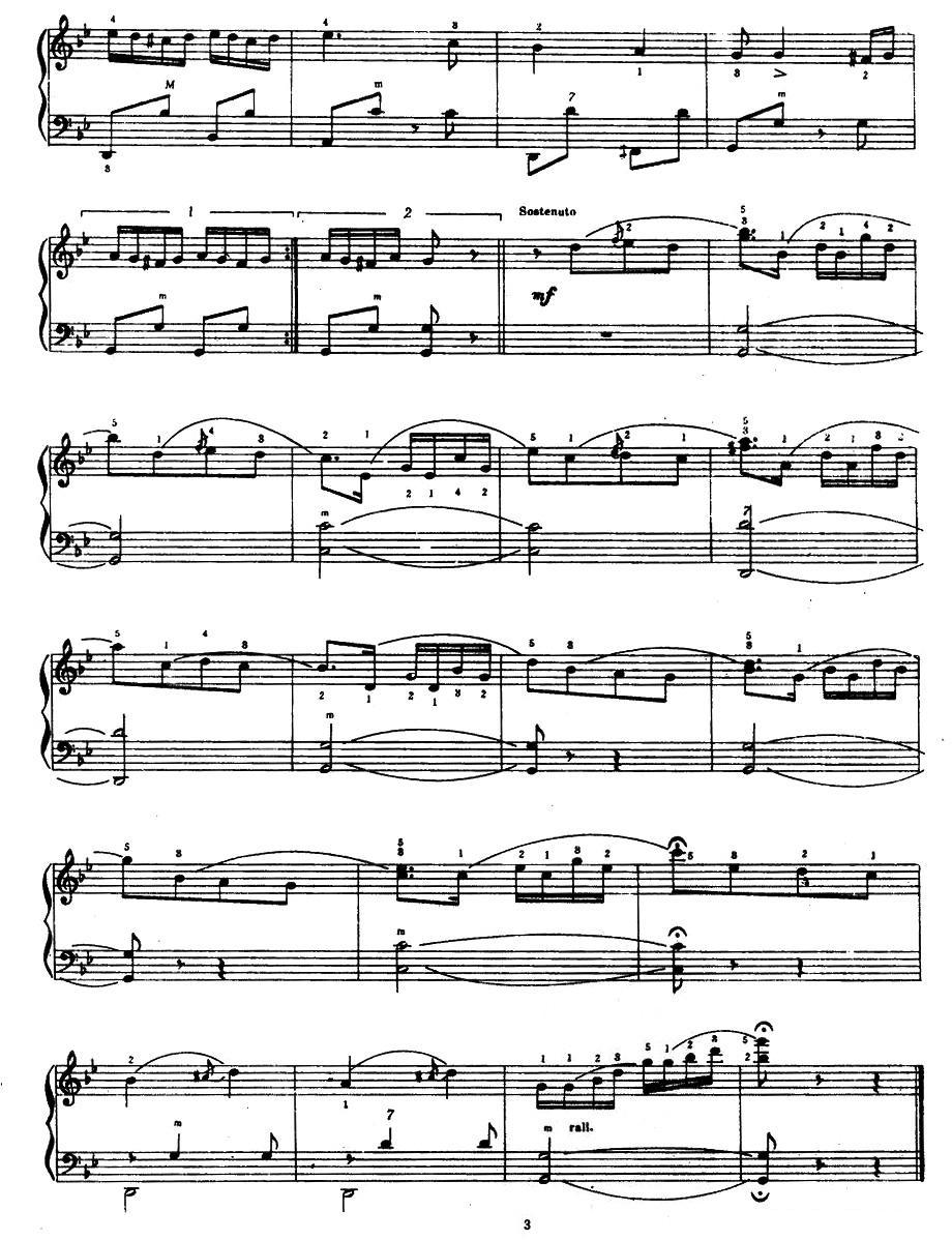 匈牙利舞曲第四号手风琴曲谱（图3）