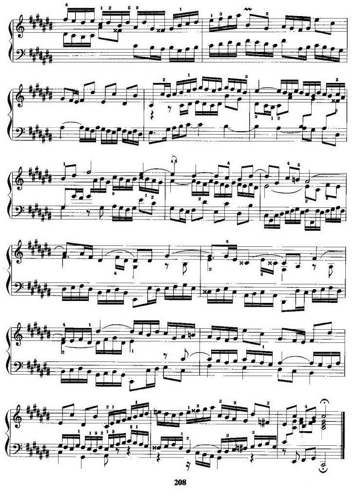 升C大调前奏曲手风琴曲谱（图7）