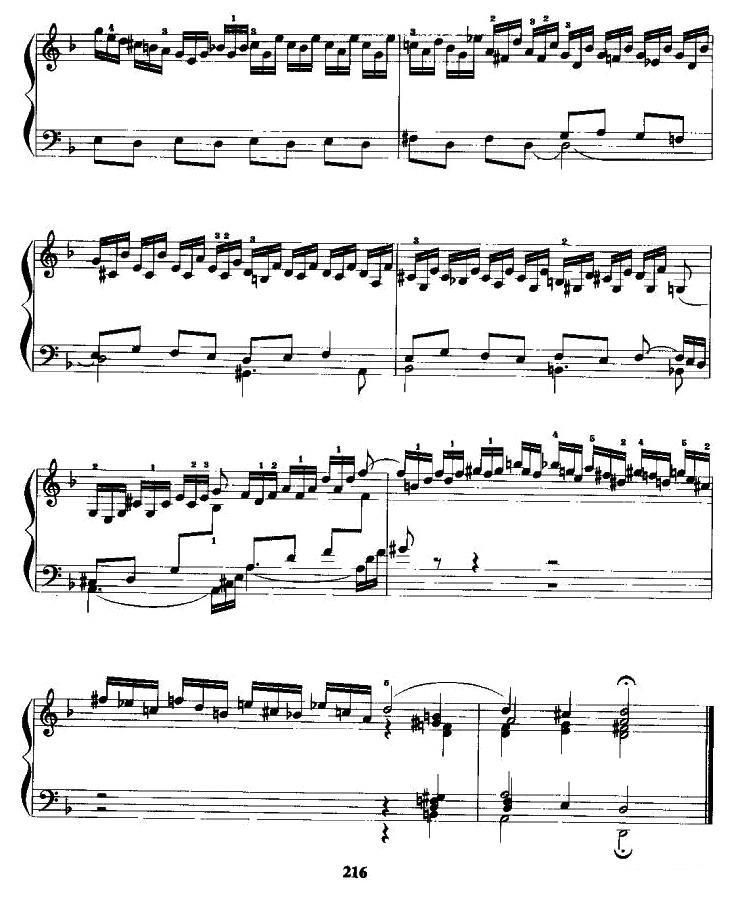 d小调前奏曲与赋格手风琴曲谱（图3）