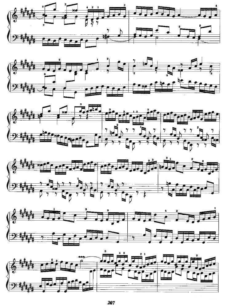升C大调前奏曲手风琴曲谱（图6）