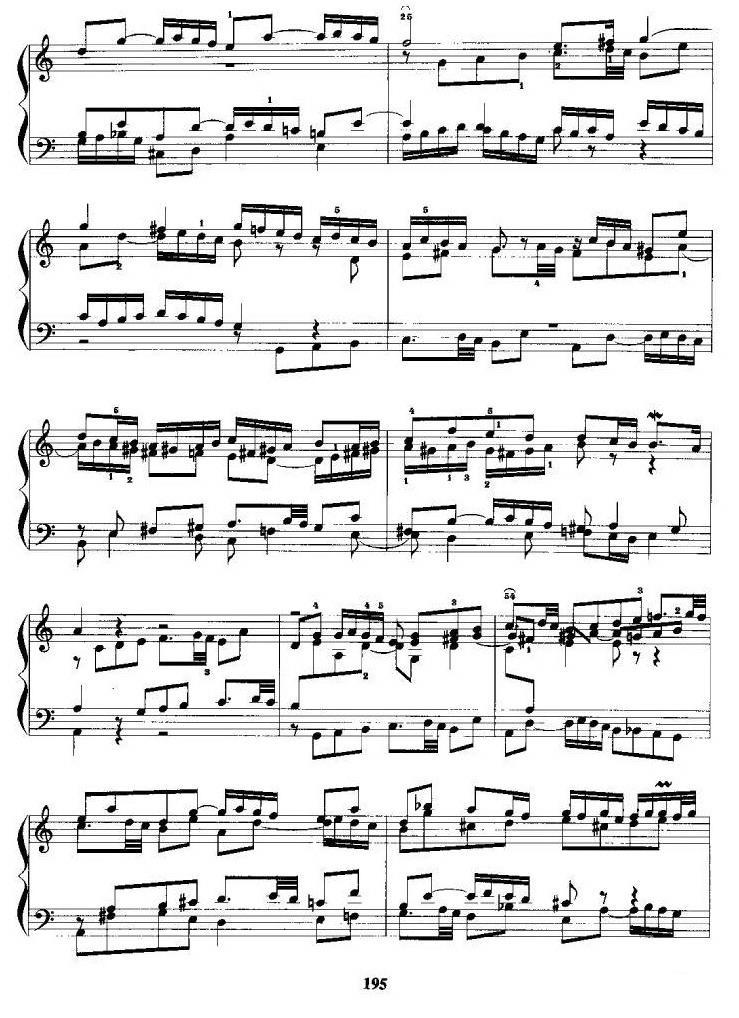 c小调前奏曲与赋格手风琴曲谱（图4）