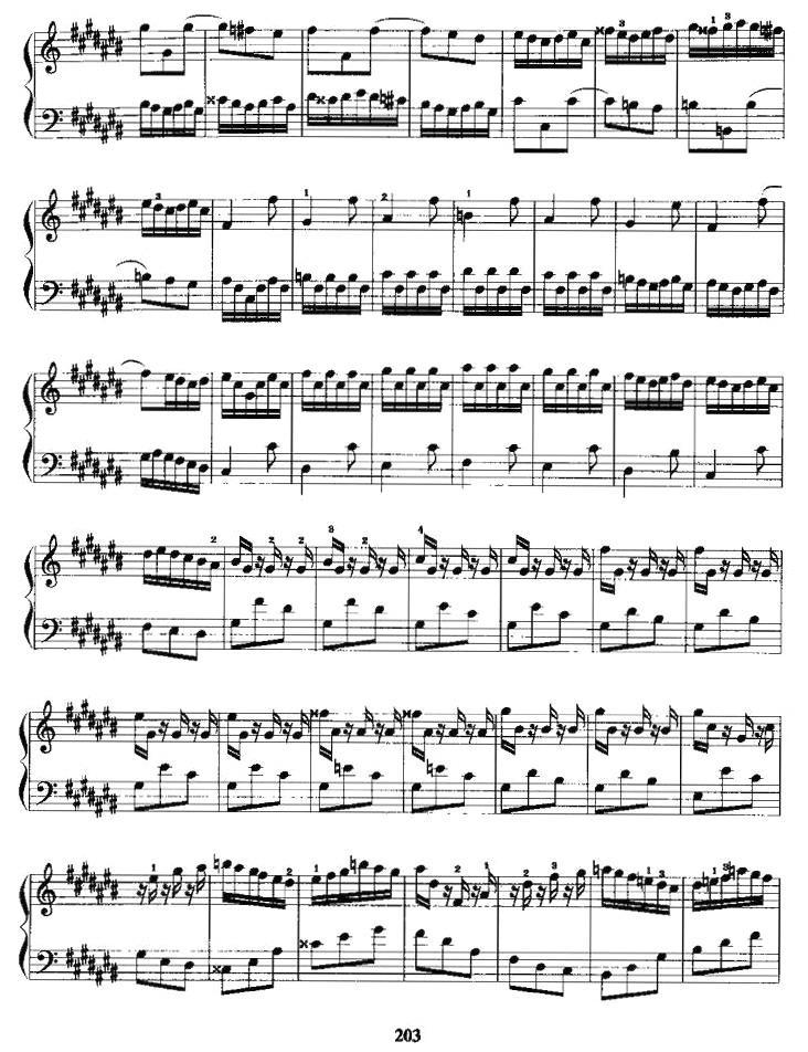 升C大调前奏曲手风琴曲谱（图2）