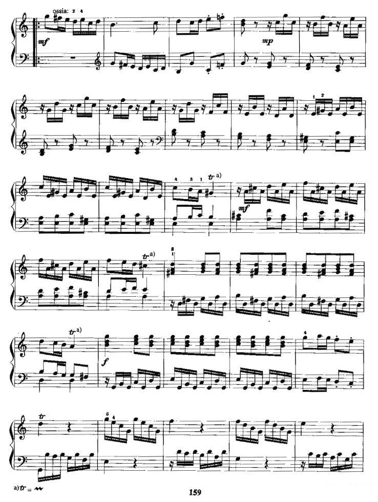 奏鸣曲手风琴曲谱（图3）