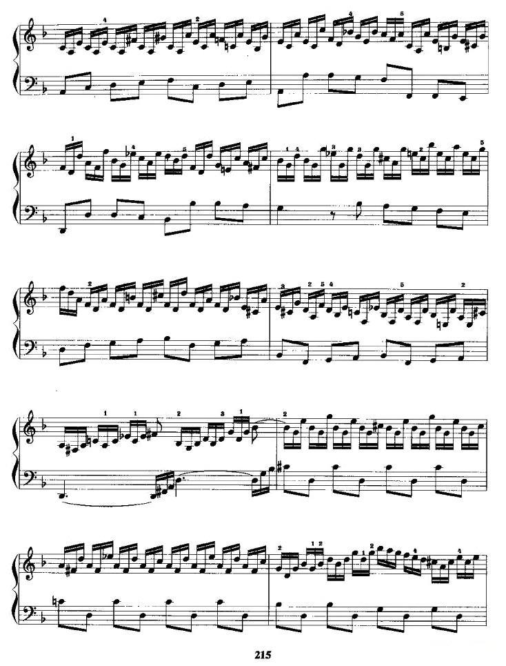 d小调前奏曲与赋格手风琴曲谱（图2）