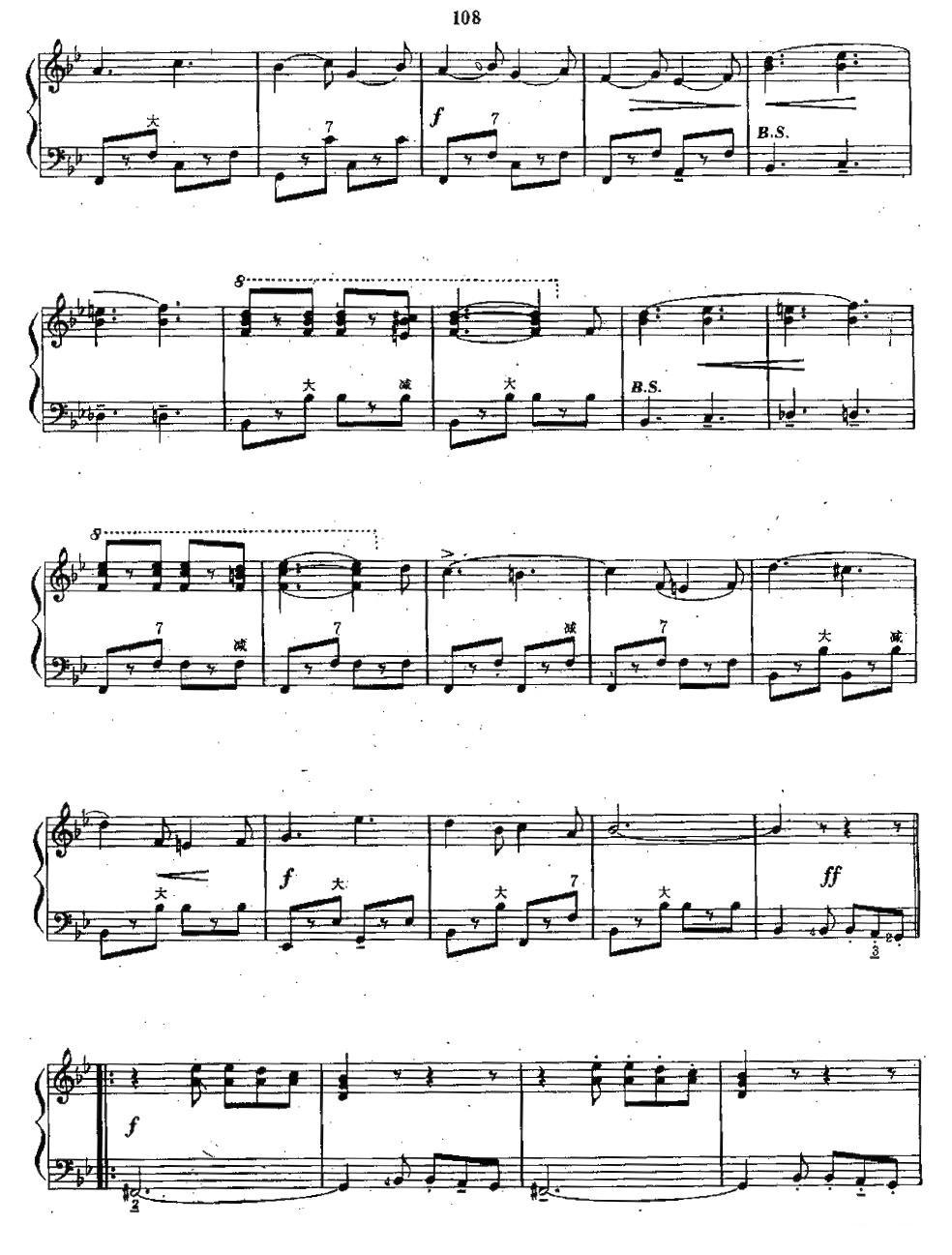 自由钟声进行曲手风琴曲谱（图3）