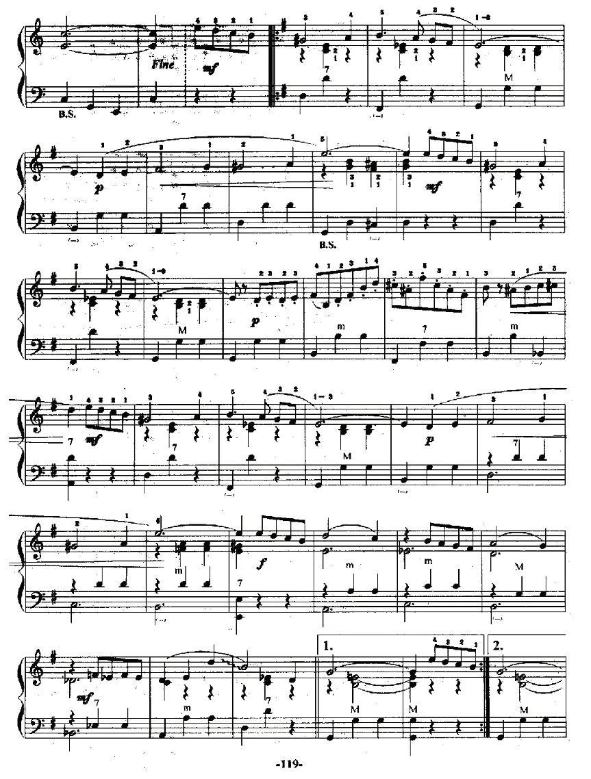 怀旧手风琴手风琴曲谱（图2）