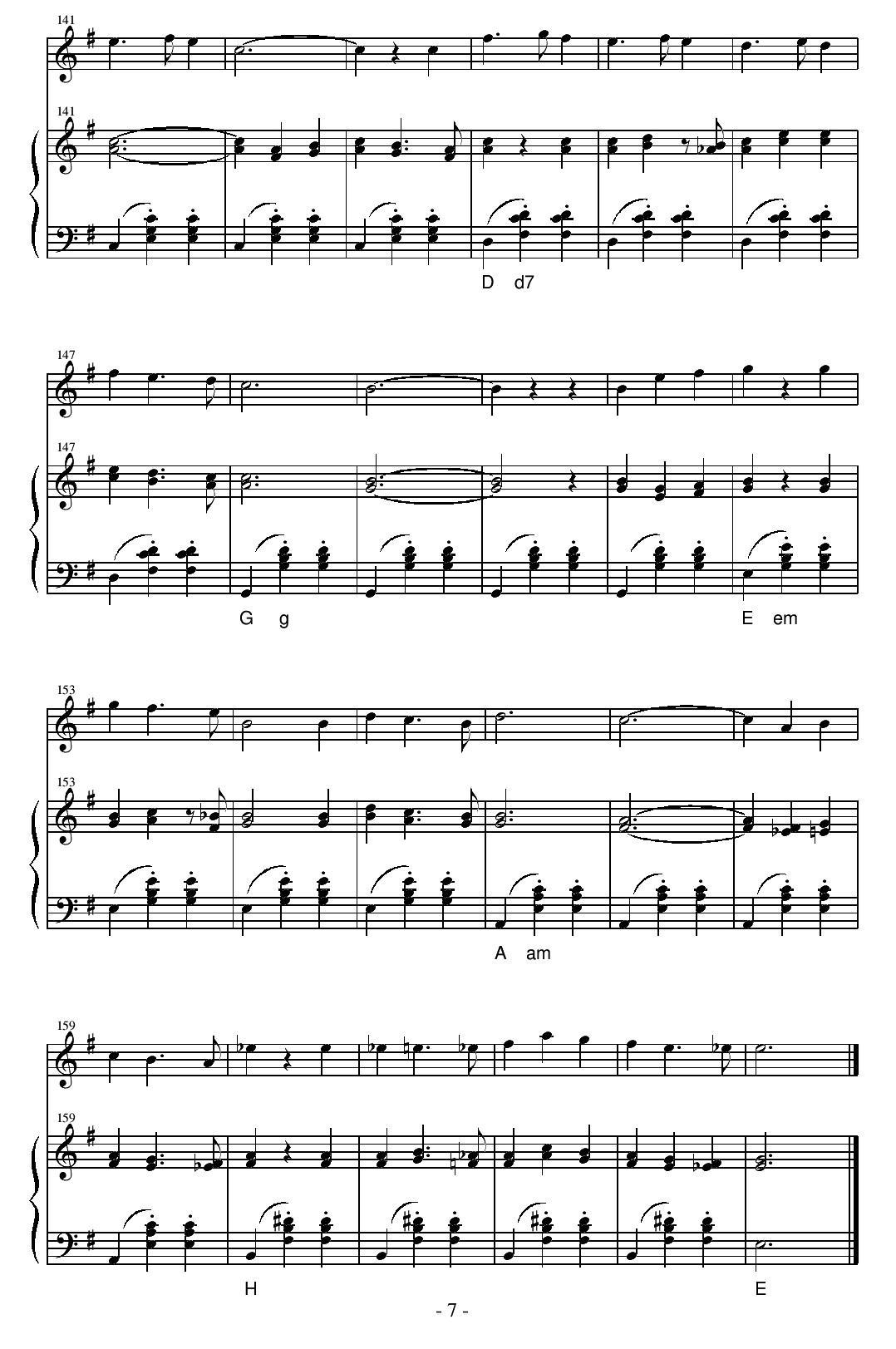 la valse des viesux os（永恒华尔兹）手风琴曲谱（图7）
