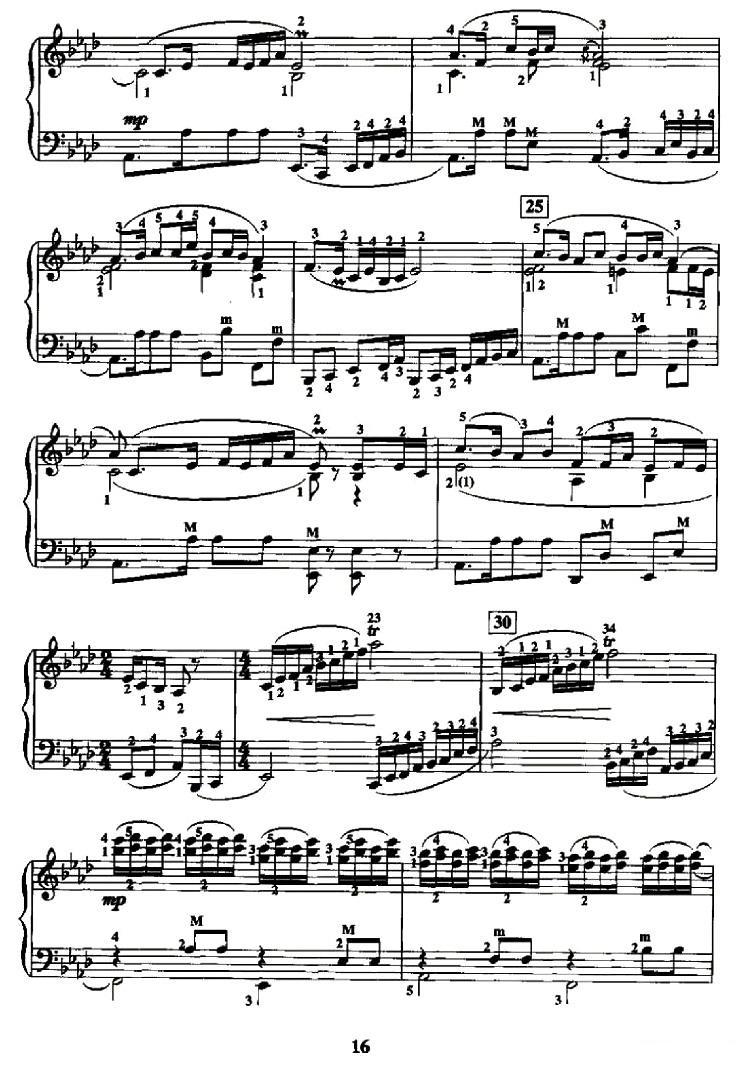 天涯歌女手风琴曲谱（图3）