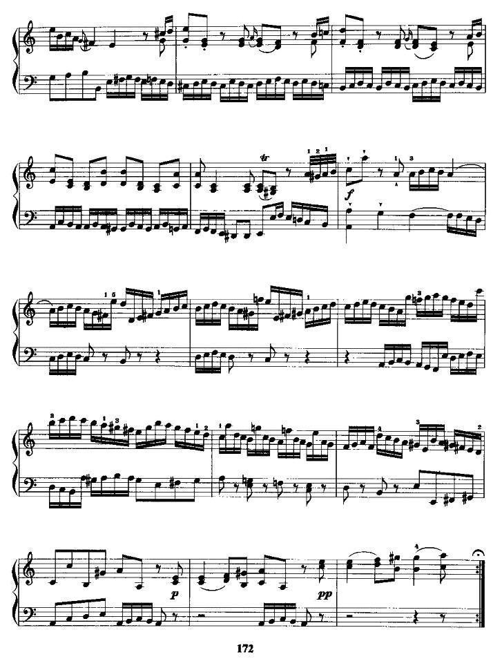 小奏鸣曲第3号手风琴曲谱（图3）