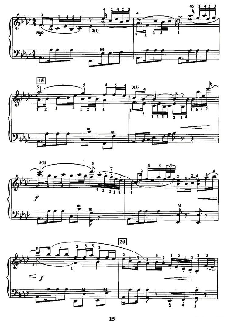 天涯歌女手风琴曲谱（图2）