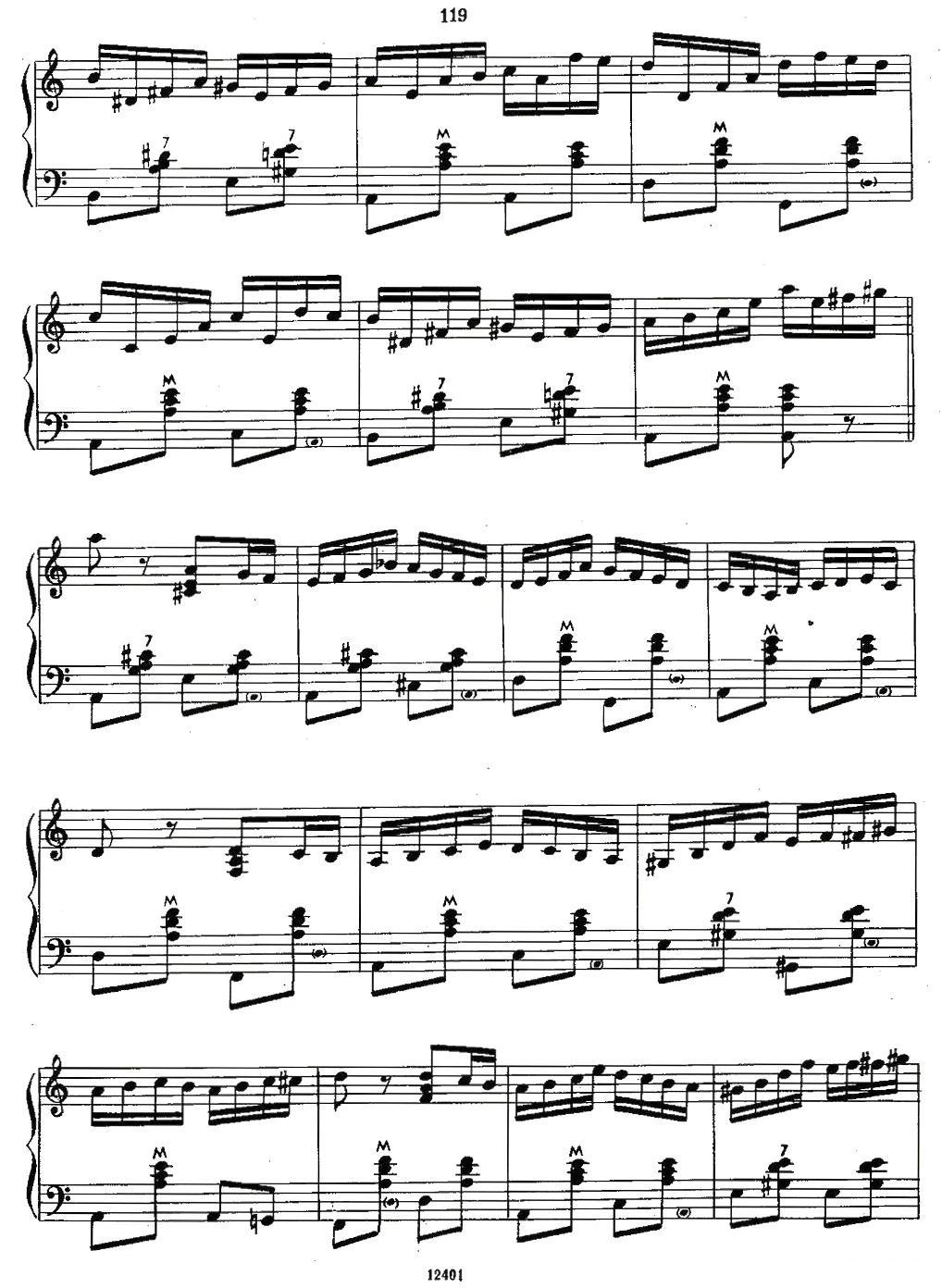 小苹果变奏曲手风琴曲谱（图3）