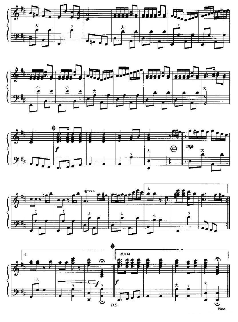 森林磨房手风琴曲谱（图2）