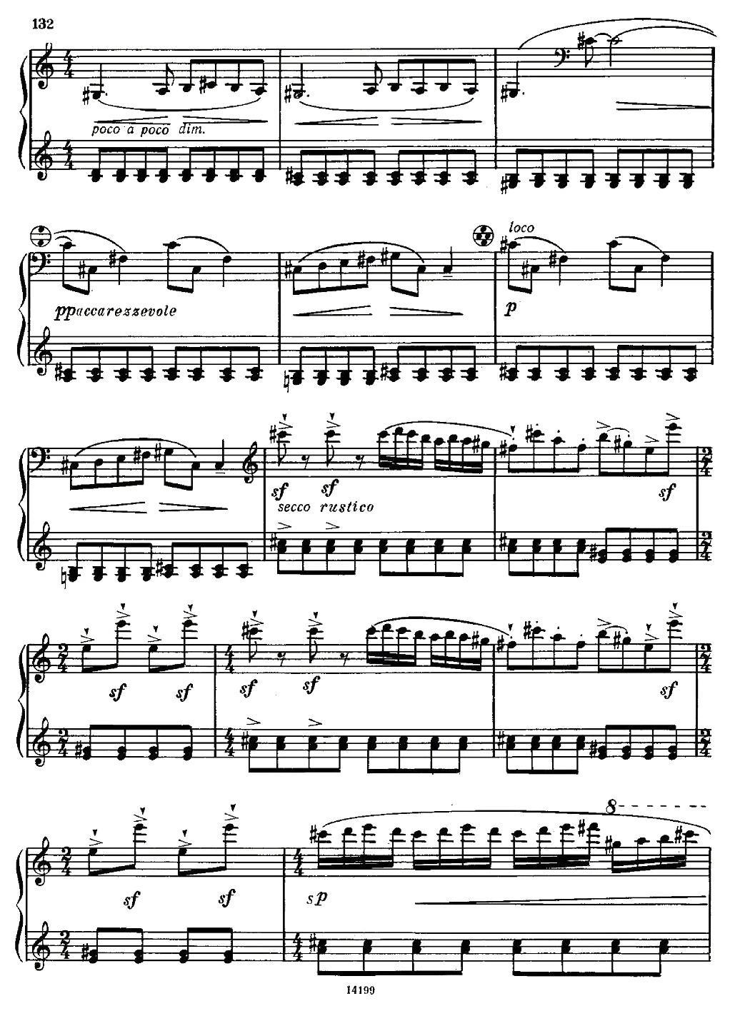 佐罗塔耶夫 - 奏鸣曲二号手风琴曲谱（图3）