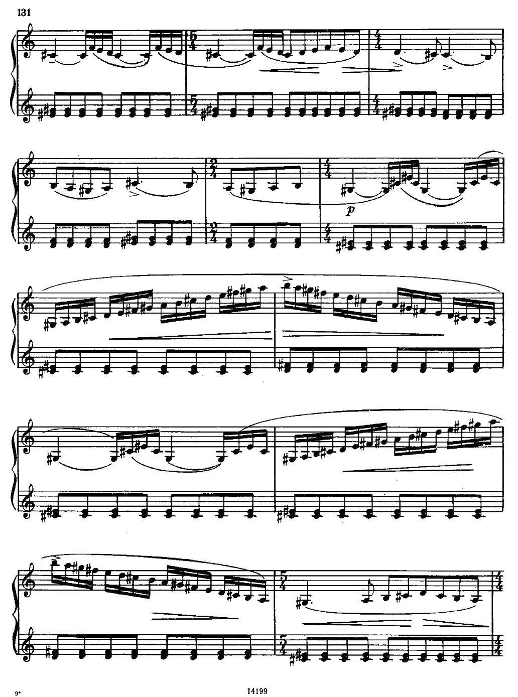 佐罗塔耶夫 - 奏鸣曲二号手风琴曲谱（图2）