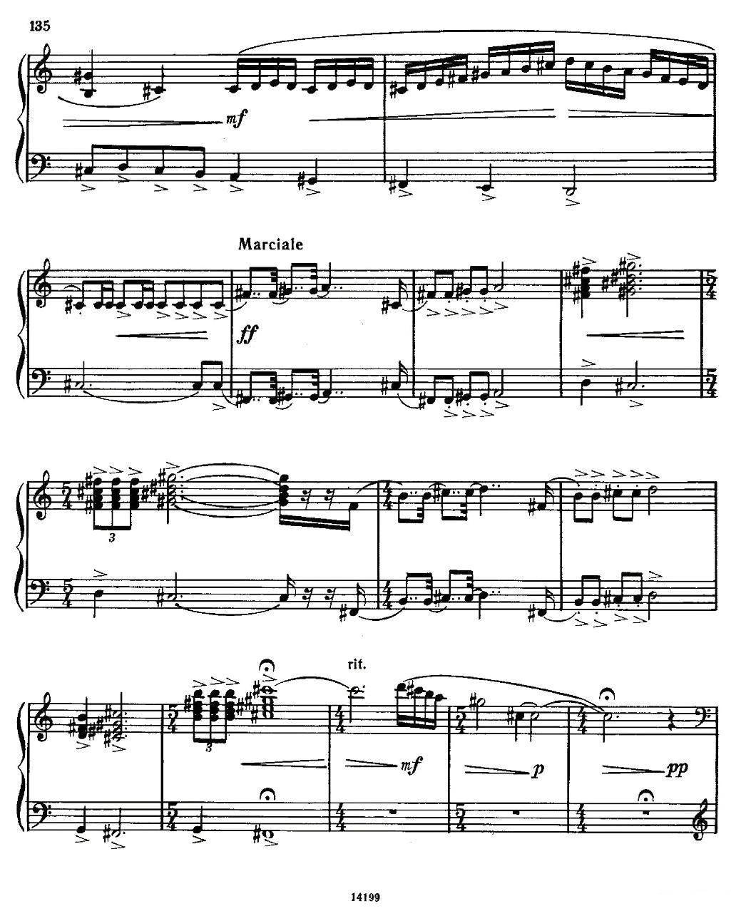 佐罗塔耶夫 - 奏鸣曲二号手风琴曲谱（图6）