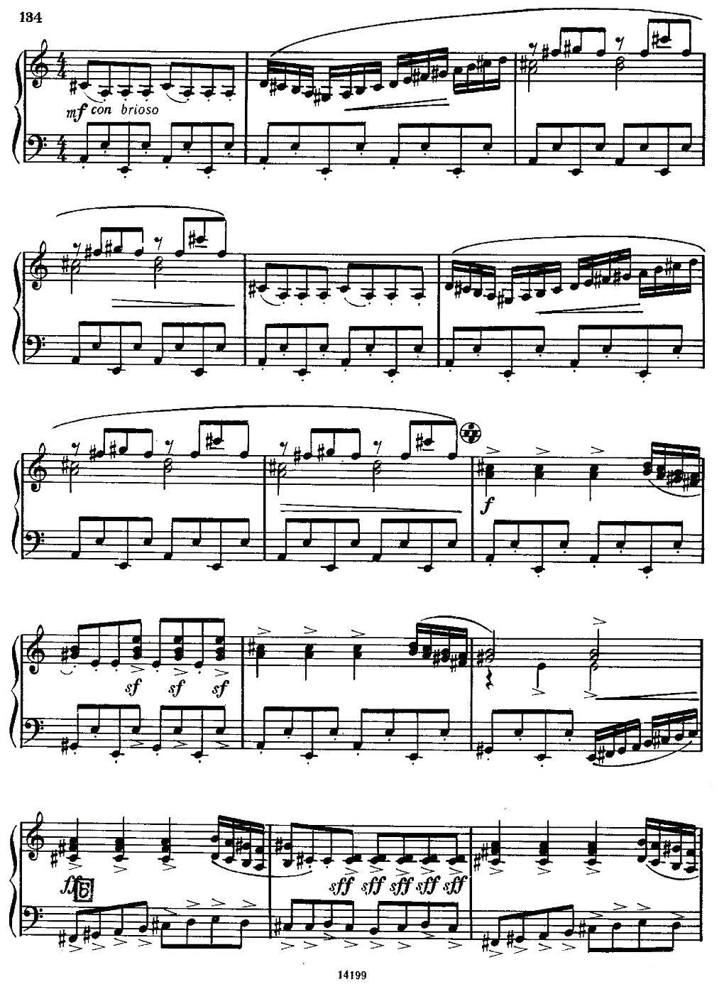 佐罗塔耶夫 - 奏鸣曲二号手风琴曲谱（图5）