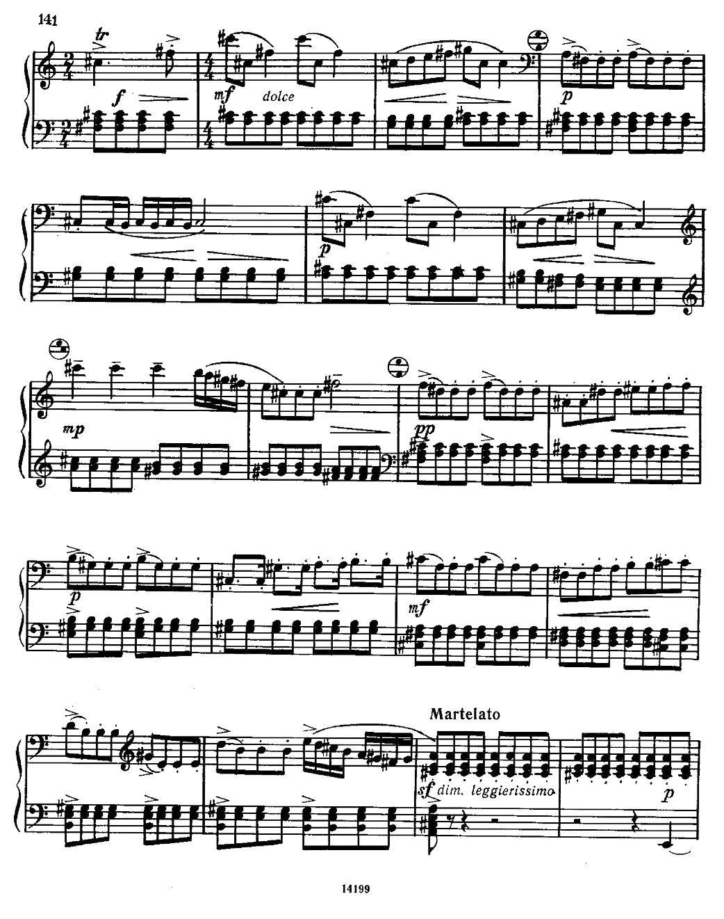 佐罗塔耶夫 - 奏鸣曲二号手风琴曲谱（图12）