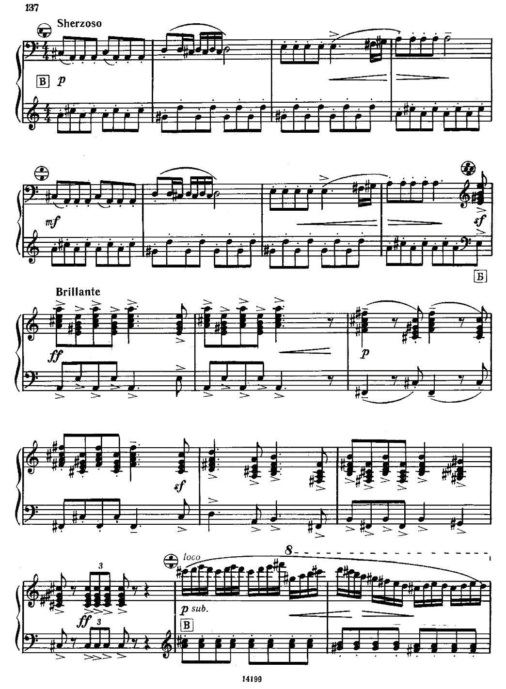 佐罗塔耶夫 - 奏鸣曲二号手风琴曲谱（图8）