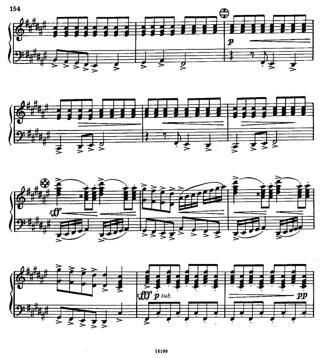 佐罗塔耶夫 - 奏鸣曲二号手风琴曲谱（图25）