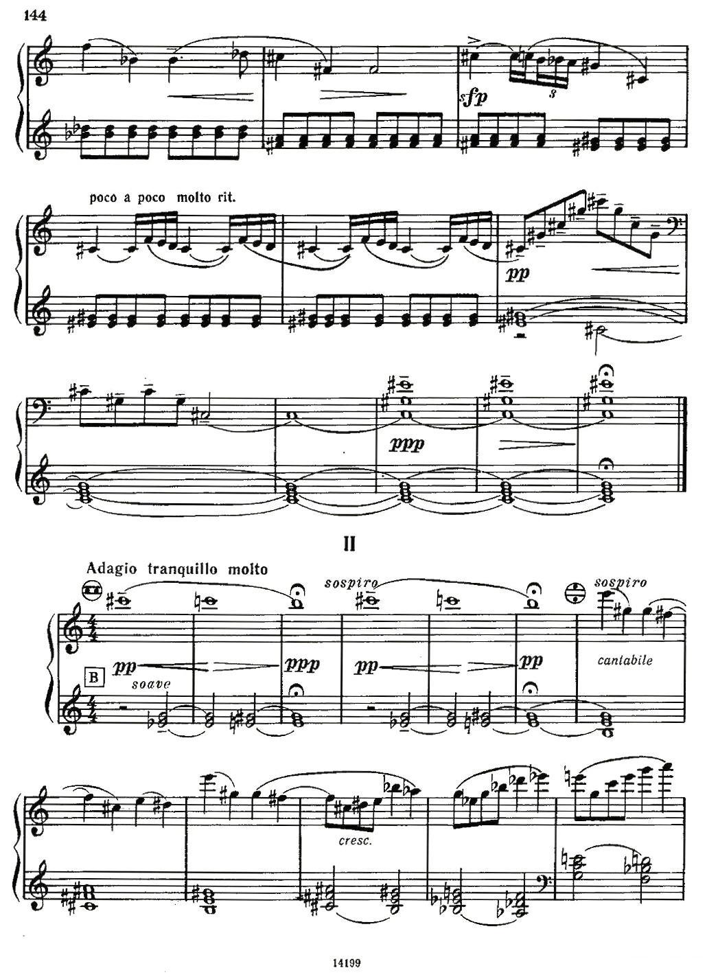 佐罗塔耶夫 - 奏鸣曲二号手风琴曲谱（图15）