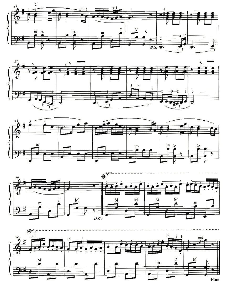 喜洋洋手风琴曲谱（图2）