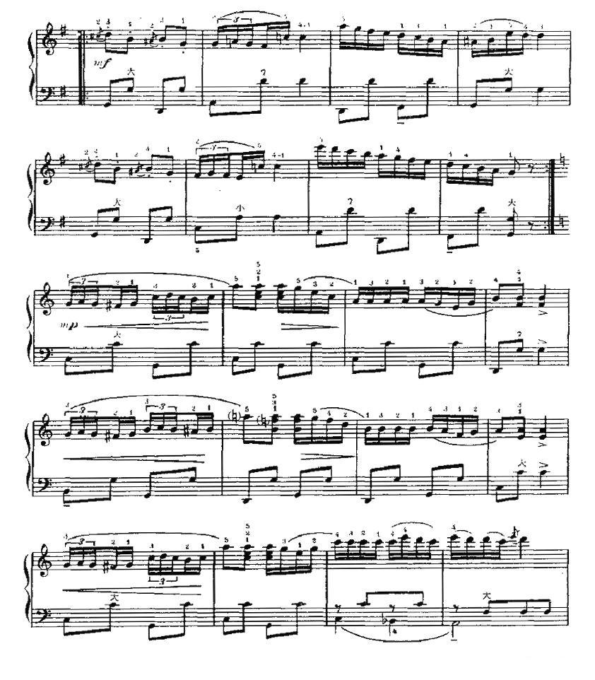 巴黎人的嬉戏手风琴曲谱（图2）