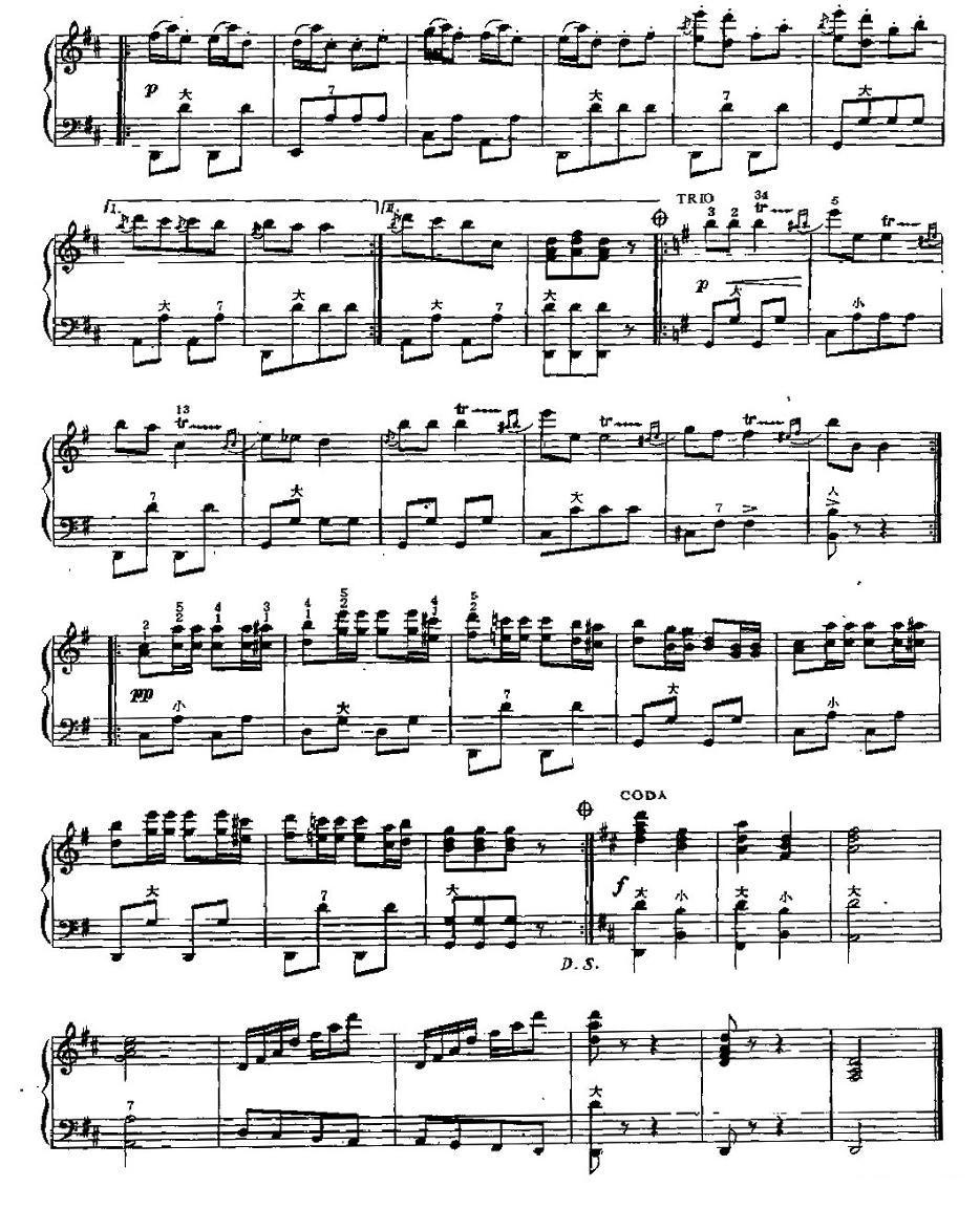 安娜波尔卡手风琴曲谱（图2）