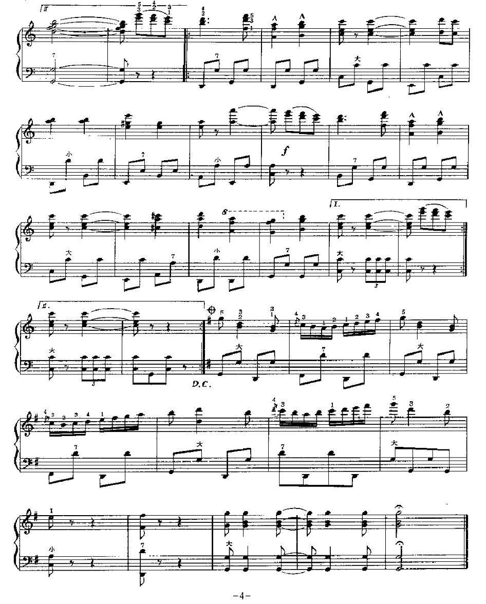快速波尔卡手风琴曲谱（图4）