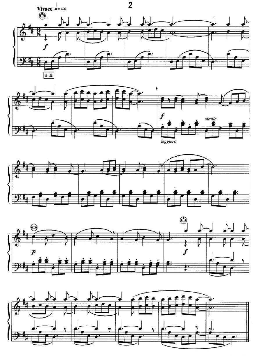 斯特拉文斯基 - 八首自由低音手风琴小品手风琴曲谱（图2）
