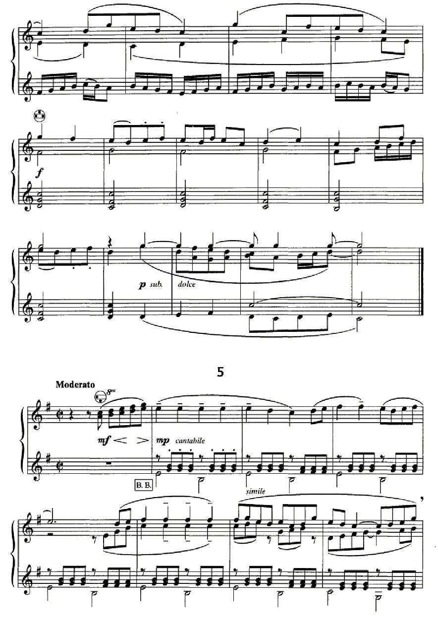 斯特拉文斯基 - 八首自由低音手风琴小品手风琴曲谱（图5）