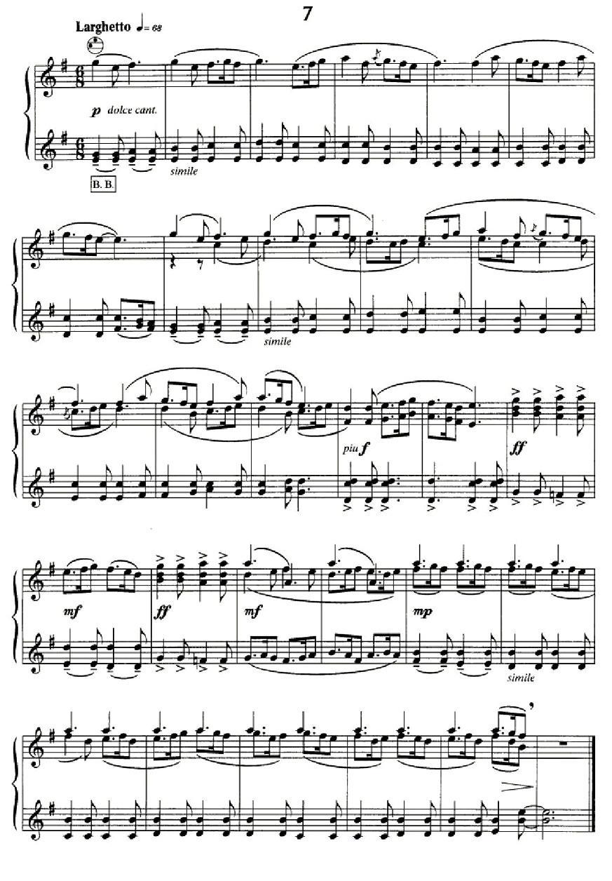 斯特拉文斯基 - 八首自由低音手风琴小品手风琴曲谱（图9）