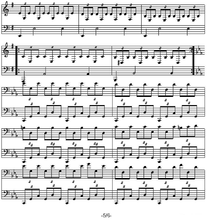 La Chute手风琴曲谱（图5）
