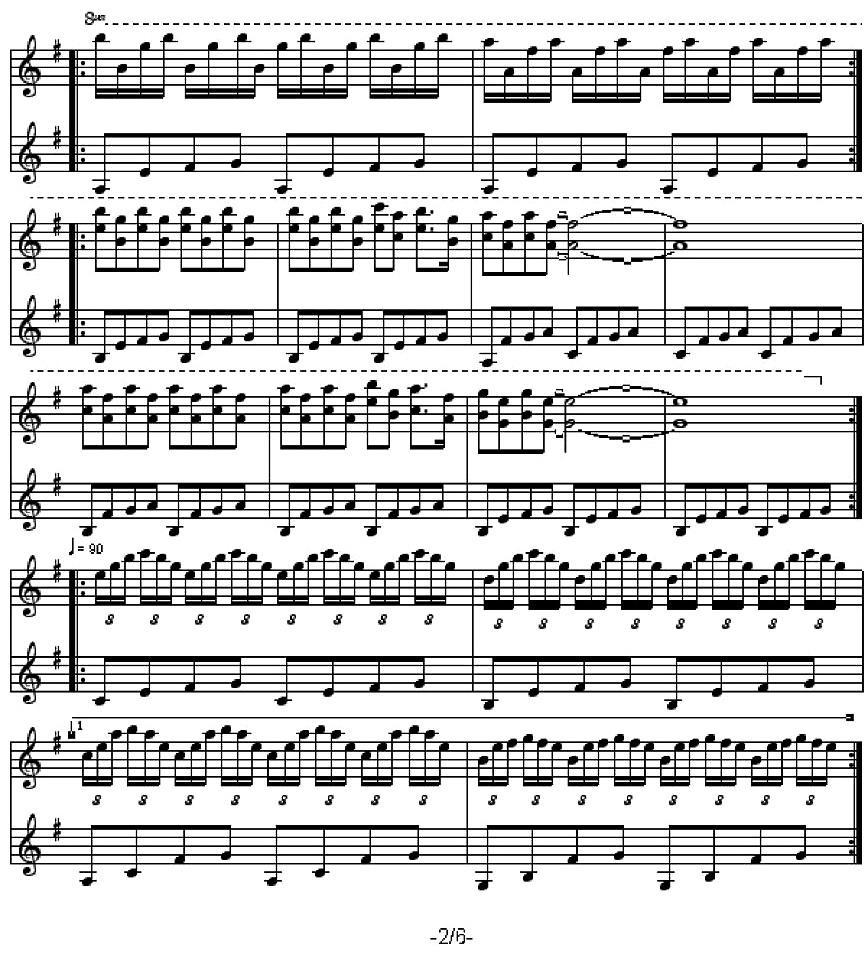 La Chute手风琴曲谱（图2）