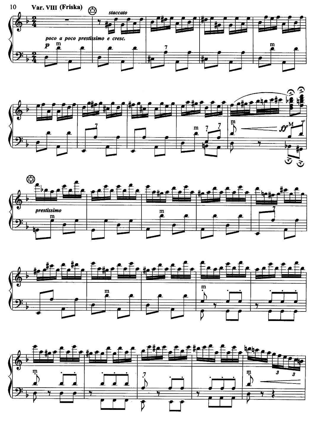 俄罗斯民歌主题变奏曲手风琴曲谱（图10）
