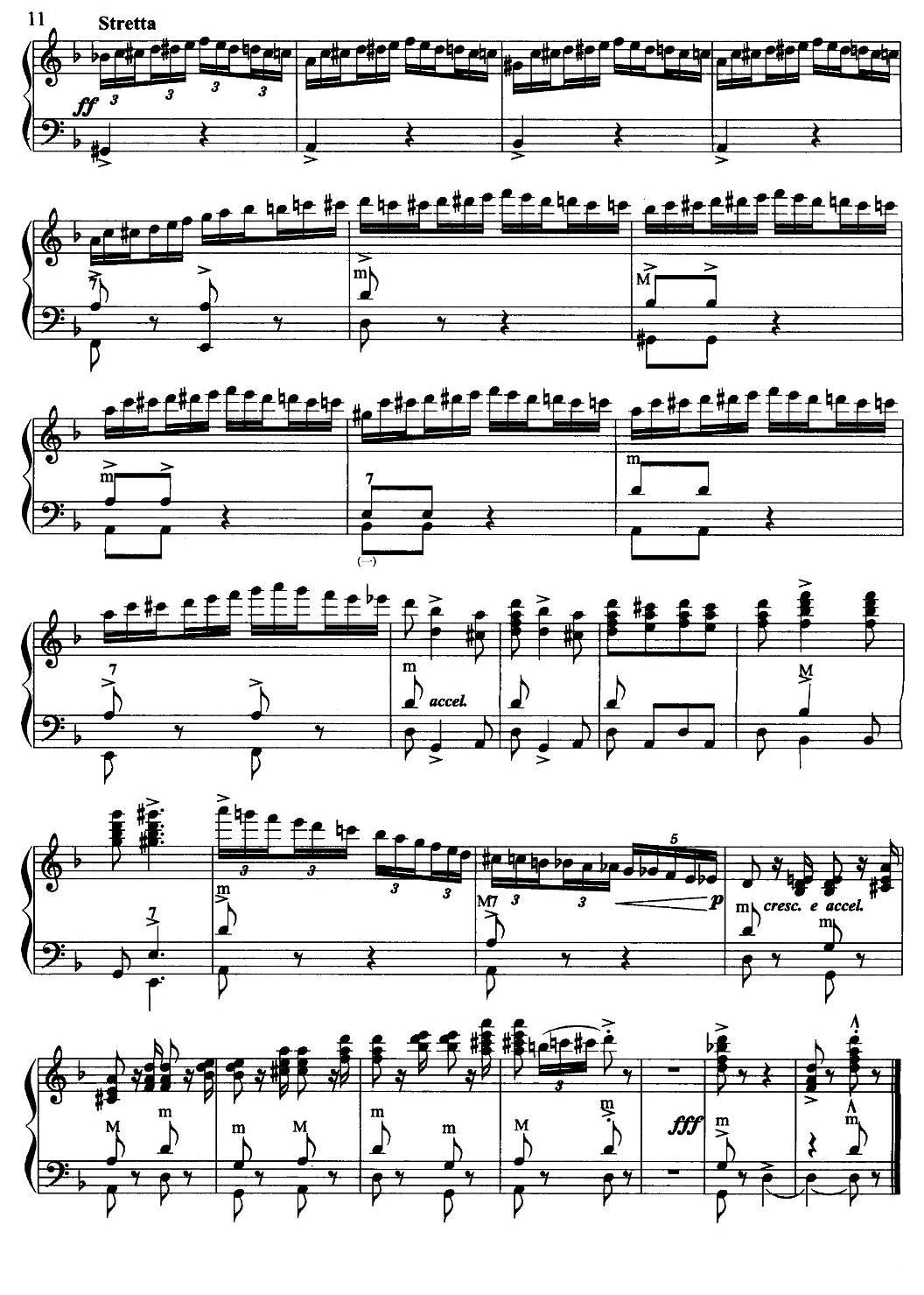 俄罗斯民歌主题变奏曲手风琴曲谱（图11）