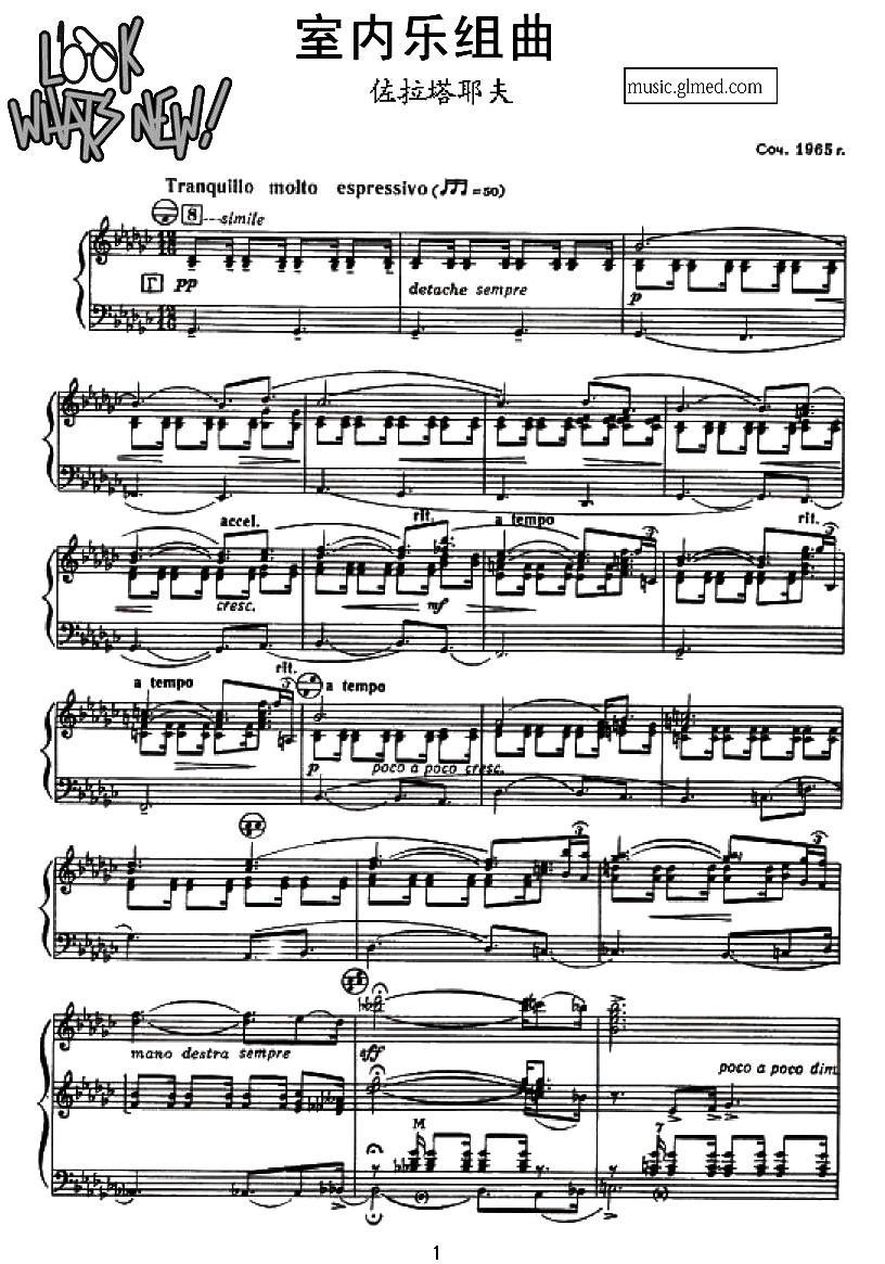 室内乐组曲手风琴曲谱（图1）