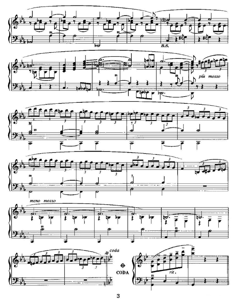马尔戈华尔兹手风琴曲谱（图3）