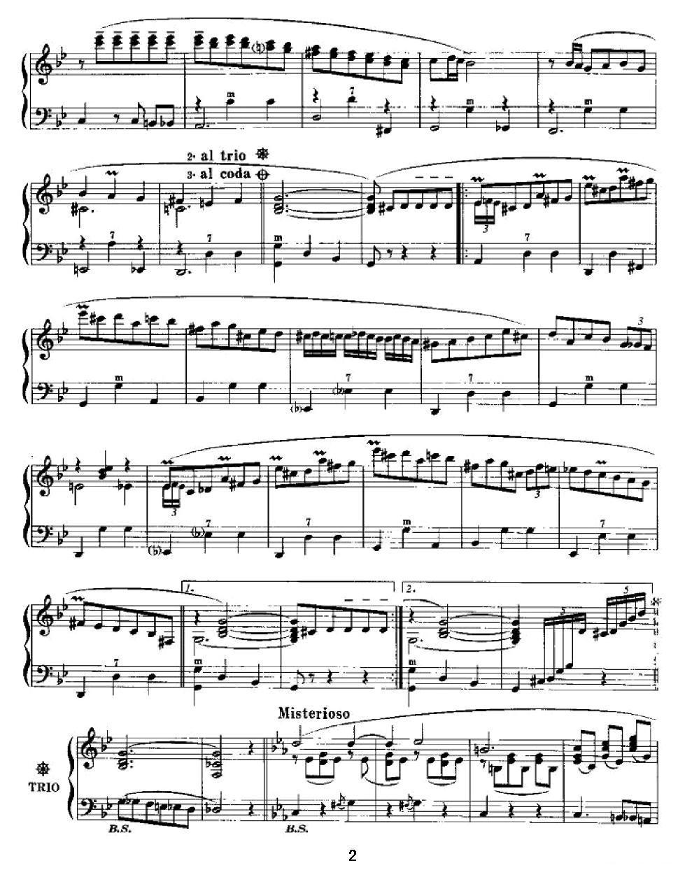 马尔戈华尔兹手风琴曲谱（图2）