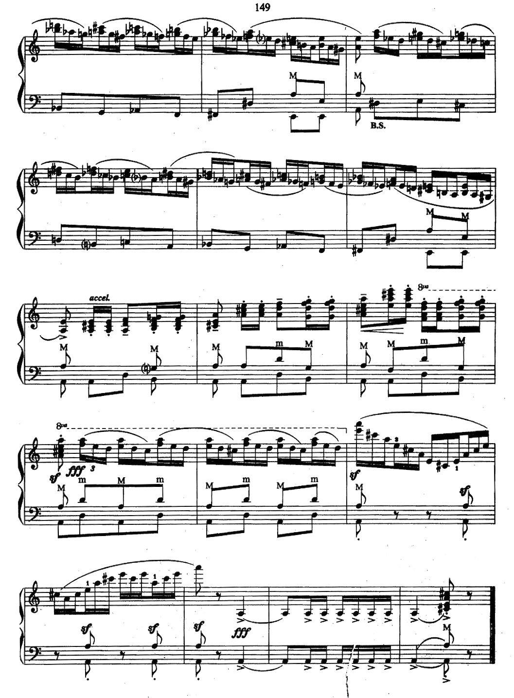 帕格尼尼主题音乐会练习曲（16—18）手风琴曲谱（图13）
