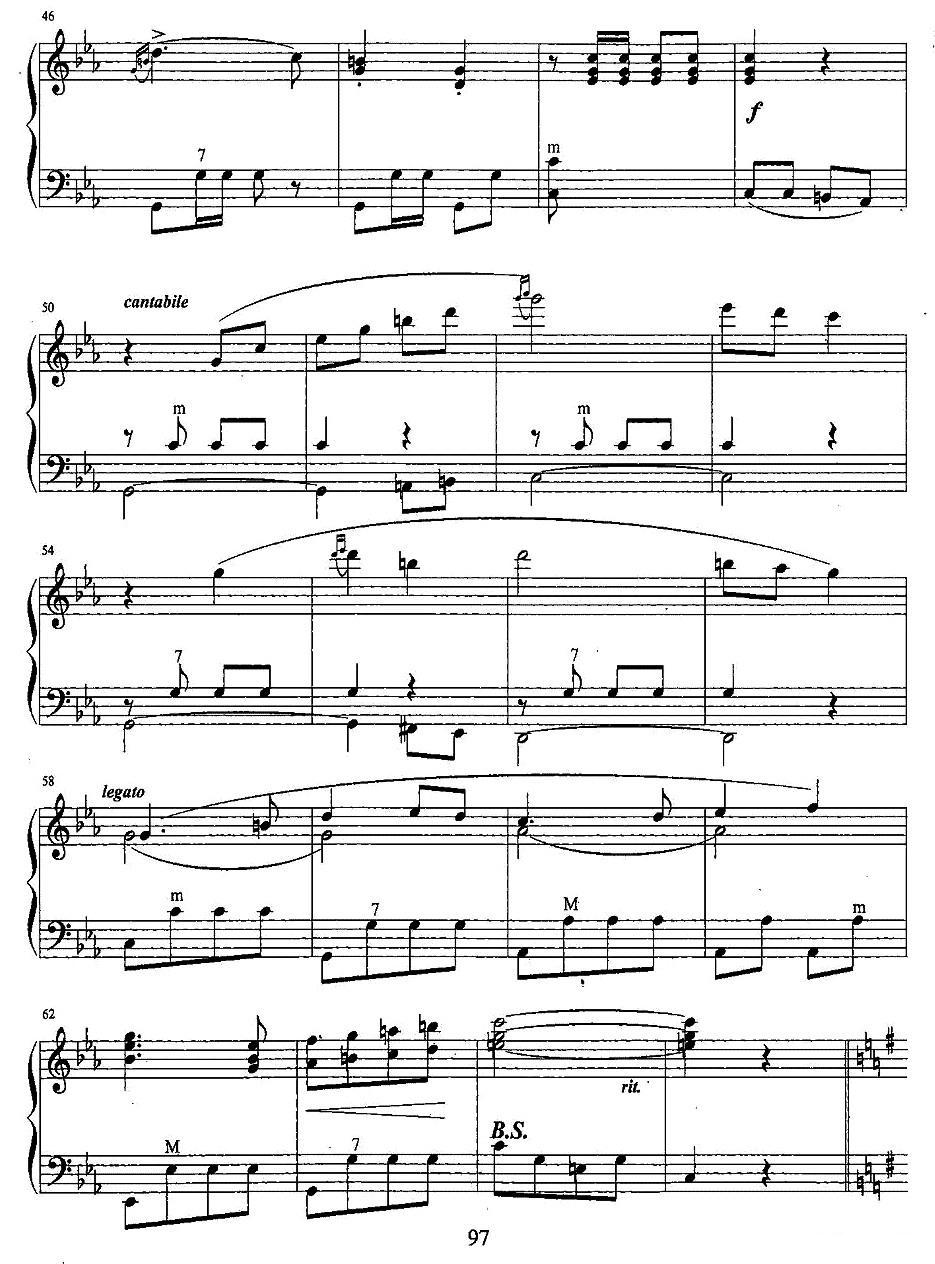 民歌主题变奏手风琴曲谱（图3）