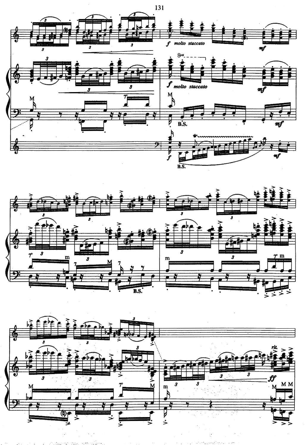 帕格尼尼主题音乐会练习曲（11—15）手风琴曲谱（图3）
